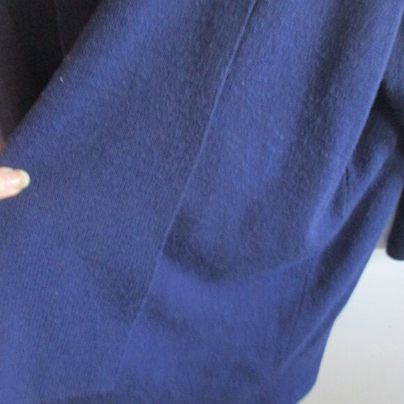 Vintage Helen HSU NY Long Rich purple Open Cardigan Sweater- L read - Picture 2 of 6